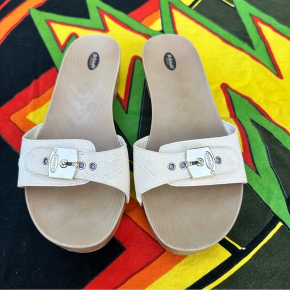 Dr Scholls Classic White Sandals Size 7m - Picture 2 of 7